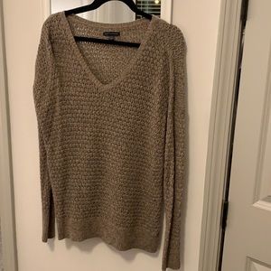 Tan sweater v neck